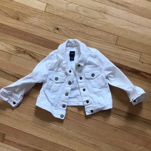 Baby Gap White Denim Jacket